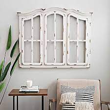 Triple Window Arch Distressed White Wall Plaque Kirklands Arched Wall Decor White Wall Plaques Window Wall Decor