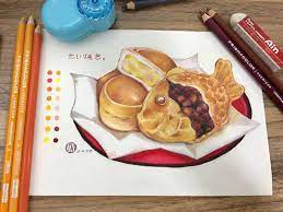 ถ กใจ 1 คน ความค ดเห น 0 รายการ rung smile love i rungz บน instagram ขนมไทยาก ไส ถ วแดง たい焼き อยากก น แง มๆๆ drawi prismacolor color coasters