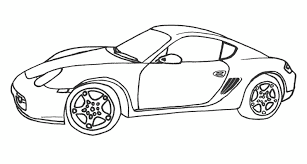 Lamborghini boyama, araba boyama sayfası. Porsche Cayman In Www Mescoloriages Com Boyama Sayfalari Araba Otomobil