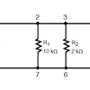 In a series circuit, current through each component is same and voltage supplied is the sum. 1