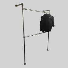 Small hanging rails for clothes. Key Clamp Wmcr1 Fixed Wall Mount Clothing Display Rail