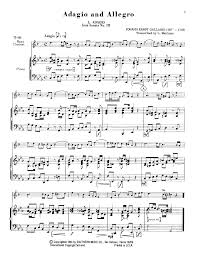 Jaeger , who was employed as music editor by the london publisher novello & co. Adagio And Allegro Bass Clarinet Solo With J W Pepper Sheet Music