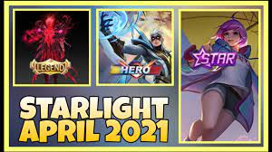 Regarding the starlight member price, you can get the main skin prize by buying it or just subscribing to 550 diamonds. Starlight April 2021 Upcoming Skins Updates Mlbb Youtube