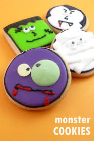 Decorate your own frighteningly delicious monster cookie with this oreo cookie kit. Monster Face Cookies For Halloween Halloween Fun Food Idea