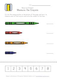 Measurement Worksheet Measure The Crayons Measurement Worksheets Measurement Kindergarten Kids Math Worksheets