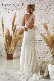 High Neck Wedding Dress Bohemian Bride Backless Wedding Dress White Lace Dress Halte Wedding Dresses Lace Wedding Dress Low Back Boho Wedding Dress Uk