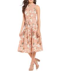 Antonio Melani Connie Floral Print Midi Dress Dillards Knit Midi Dress Dresses Floral Print Midi Dress