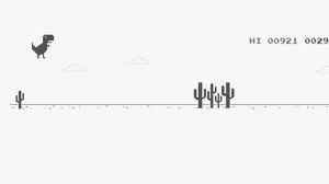 Press space to start the game and jump your dino, use down arrow (↓) to duck. Google Chrome Dinosaur Game Python Bot By Taras Rumezhak Becoming Human Artificial Intelligence Magazine
