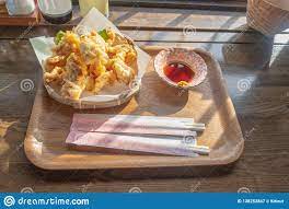 Jigoku-mushi Pudding, Homade Japanese Pudding, Hell Streaming and Toriten,  Chicken Tempura Myoban Jigoku, Beppu Stock Image - Image of food, custard:  138252847