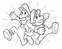 Free printable mario coloring pages for kids. Mario And Luigi Coloring Page Coloring Home