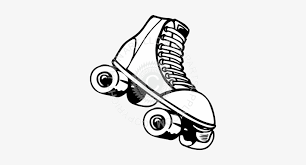 Start by drawing two circles. Roller Skate Drawing At Getdrawings Black And White Roller Skate 338x361 Png Download Pngkit