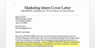Writing a cover letter is essential when applying for jobs. Internship Cover Letter Format Inspirational Marketing Intern Cover Letter Samp Marketing Cover Letter Teacher Cover Letter Example Cover Letter For Internship