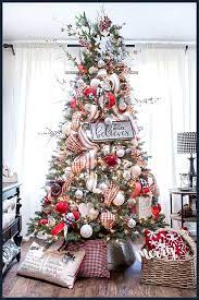 Bright And Festive Farmhouse Christmas Tour Welcome To My Christmas Home Tou Christmas Decorations Rustic Tree Christmas Tree Inspiration Rustic Christmas Tree