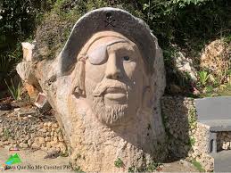 Escultura de Pirata en Piedra,...