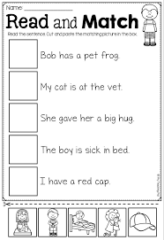 Read And Match Worksheet This Read And Understand Worksheet Pack Is A Grea Kindergarten Reading Reading Comprehension Skills First Grade Reading Comprehension