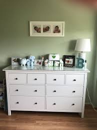Hemnes 8 Drawer Dresser White Stain 63x37 3 8 Ikea White Dresser Nursery Cozy Room Decor White Wood Dresser