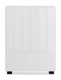 tete de lit moderne coutures verticales similicuir blanc maly 90 lestendances fr tete de lit moderne lit moderne lit blanc