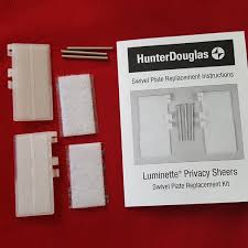 Hunter douglas luminette installation bracket kit. End Treatment Swivel Plates Set For Luminette Hunter Douglas 4250119000