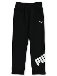 Puma Boys Leg Logo Fleece Sweatpants