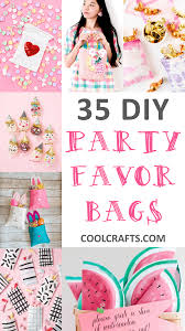 Fold rectangle in half lenghtwise, right sides together. 35 Eye Catching Party Goodie Bag Ideas Cool Crafts