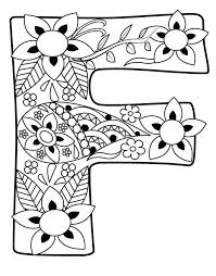 Learning about the letter f? Letter F 2 Coloring Page Free Printable Coloring Pages For Kids