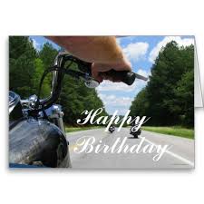 Happy Birthday Images For Him With Motorcycles Motorcycle Ride Happy Birthday Card Zazzle Com Happy Birthday Motorcycle Happy Birthday Cards Happy Birthday Biker
