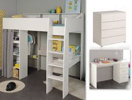 Profitieren sie vom unkomplizierten bestellvorgang: Jugendzimmer Tomke 16 Weiss 205x193x132 Hochbett Schreibtisch Kommode Expendio