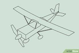 Let's begin our drawing with the basic outline of the body of an airplane. 4 Ways To Draw A Plane Wikihow