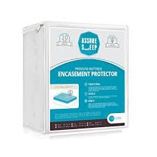 Assure Sleep Waterproof Mattress Protector Bed Bug Proof Zippered Mattress Encasement Mattress Mattress Encasement Waterproof Mattress Mattress Protector