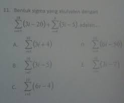 Question 1 question 2 question 3 question 4 question 5 question 6 question 7 question 8 question 9 question 10. Contoh Soal Notasi Sigma Ekuivalen