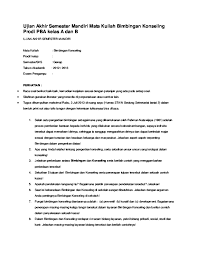 Soal ukg bimbingan konseling dan kunci jawaban. Contoh Soal Bimbingan Konseling Dan Jawabannya Cara Golden