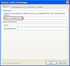 Yahoo site and mail is down in india as well. Outlook 2007 Pop3 E Mail Konto Fur Yahoo De Erstellen Und Einrichten Supportnet