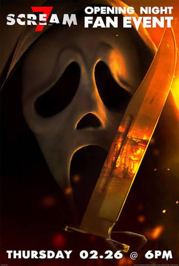 Scream 7: Opening Night Fan Event (2026) Showtimes | Fandango