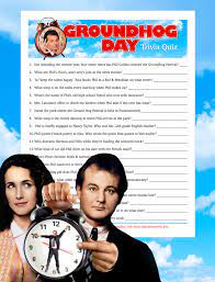 30 groundhog day printable trivia questions 1950s trivia questions and answers the above questions cover all aspects of the 1950s from political history to pop culture. Groundhog Day Movie Trivia Quiz Flanders Family Homelife