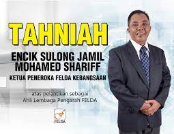 Berita baik buat peneroka felda. Felda Pelantikan Ketua Peneroka Kebangsaan Sebagai Ahli Lembaga Felda