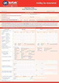 ﻿ how to file an allstate® life insurance claim. Kotak Lifetime Income Plan Proposal Form Kotak Life Insurance