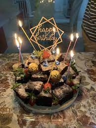 Brownies Birthday Cake Ideas For Him Birthday Cake Brownies Brownies Birthday Cake Ideas Birthday Cake Alternatives