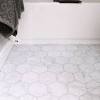 Bianco blanco hexagon polished marble tile. 1