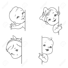 4k00:11cute infant boy wants mom attention, looking at mother cellphoen device in the kitchen at home. Smiling Toddler For Logotype Template Outline Sketch Monochrome Royalty Free Cliparts Vectors And Stock Illustration Image 133234139