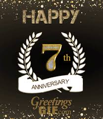 Happy 7th Anniversary Gif Greetingsgif Com For Animated Gifs Wish you a very happy anniversary. happy 7th anniversary gif