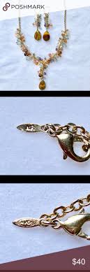 Vintage Avon Nr Beaded Necklace Earrings Set Necklace Earring Set Earring Set Necklace