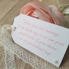 What to write on a funeral flower card? Personalised Flower Message Tags Vintage Twee