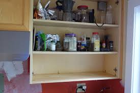 The contractor will be installing tile backsplash next week. How To Fix Sagging Cabinet Shelves Home Improvement Stack Exchange