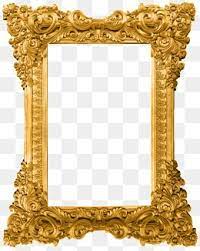 Gold Pattern Dividing Line Golden Pattern Shading Png And Vector With Transparent Background For Free Download Gold Picture Frames Antique Frames Gold Frame