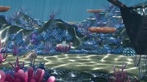 Ocean Floor Coral Reefs Cartoon Underwater Coral Floor Ocean Underwater Realistic Cartoons Underwater Underwater Fish
