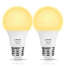 Lohas Led Sleep Aid Night Light Bulbs A19 Led Amber Warm Light 2500k Bulb 40w Equivalent