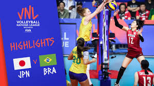 Japan faces brazil in the quarterfinal round of the men's volleyball tournament at the 2021 tokyo olympics on tuesday, august 3, 2021 (8/3/21) at ariake arena at tokyo, japan. Japan Vs Brazil Highlights Women Week 4 Volleyball Nations League 2019 Youtube