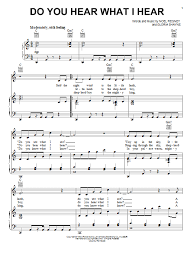 Do You Hear What I Hear Sheet Music Free Christmas Piano Music Christmas Sheet Music Hymn Music