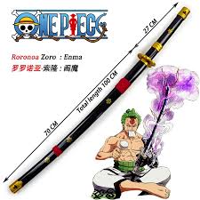 Do swords in the one piece world automatically resize themselves depending on their wielder? One Piece Roronoa Zoro Enma Swords Cosplay Wooden Sword Entertainment J Pop On Carousell