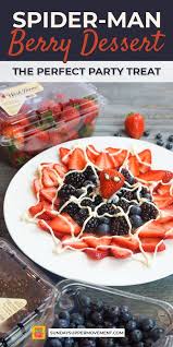 Spider Man Web Berry Dessert Sundaysupper Recipe Berry Dessert Desserts Dessert Recipes Easy